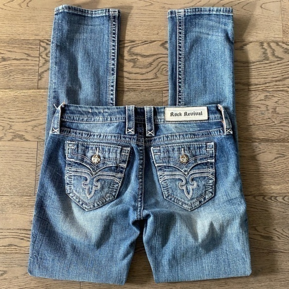 Rock Revival Alivia Distressed Straight Leg Jeans